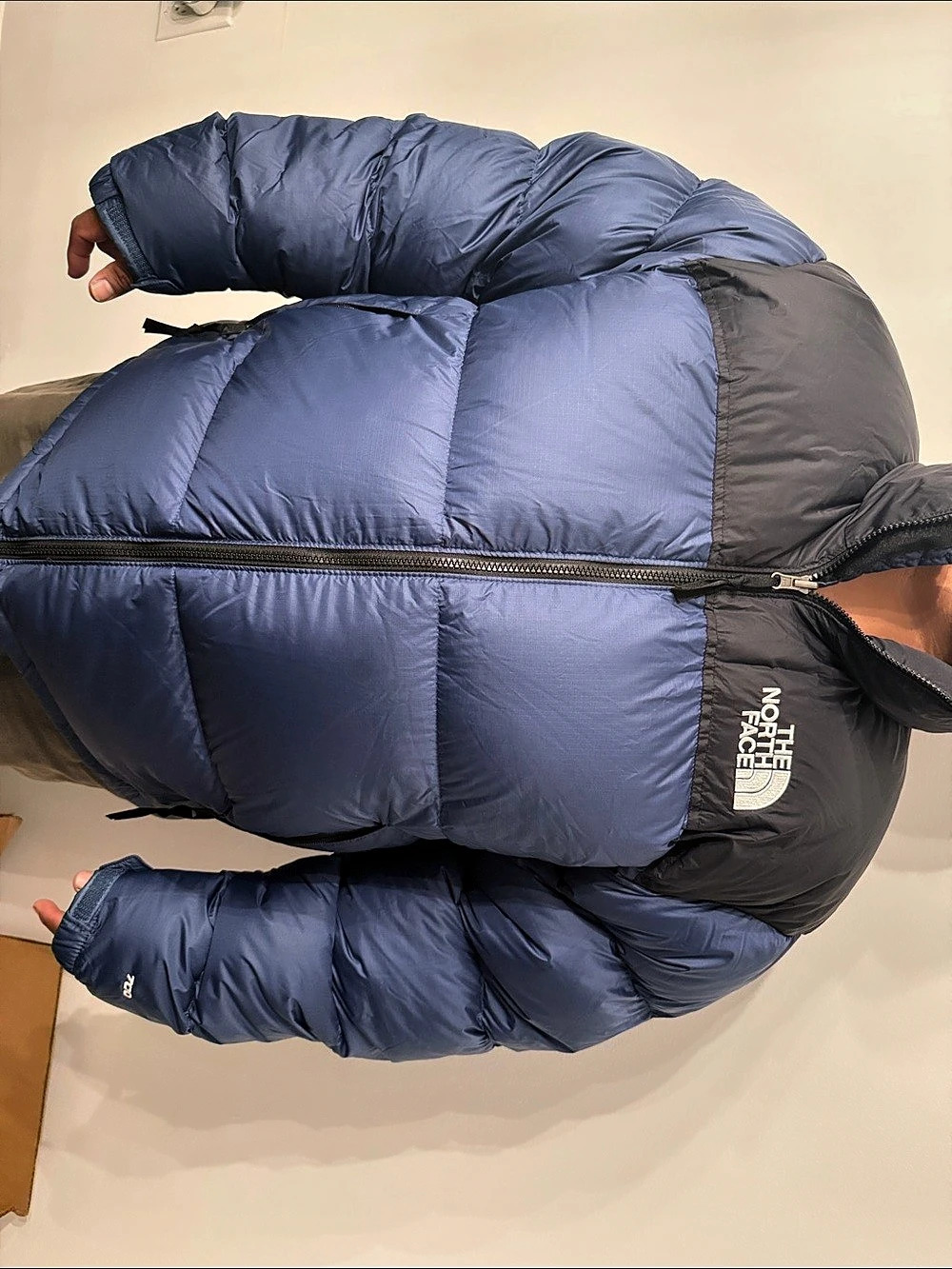 The North Face 1996 Retro Nuptse Jacket Puffer Jacket Blue & Black XL